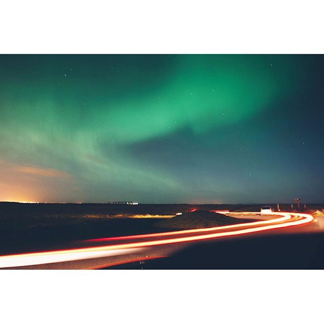 Surprised on our last night in Iceland while trying to find Bjork's house #northernlights #auroraborealis #iceland #reykjavik #forgottenphoto