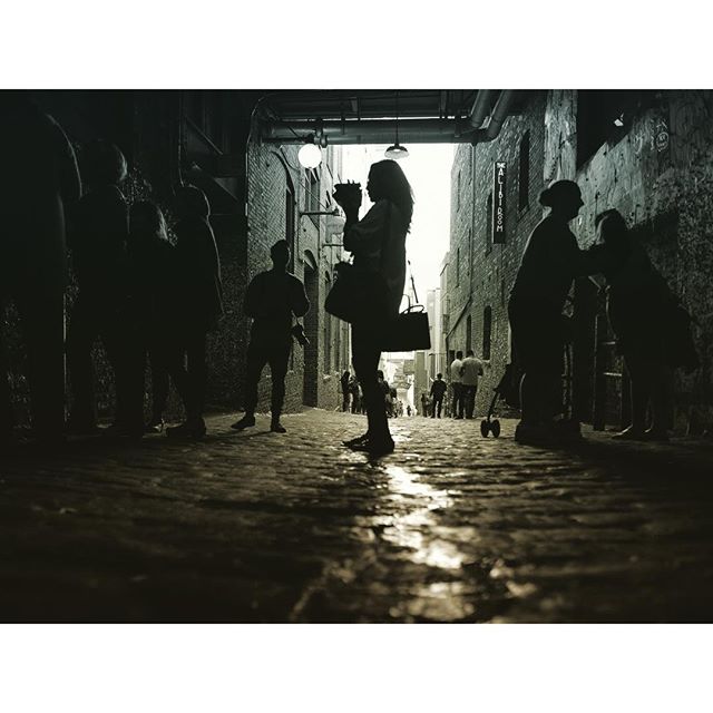 Filmmaker in the alley